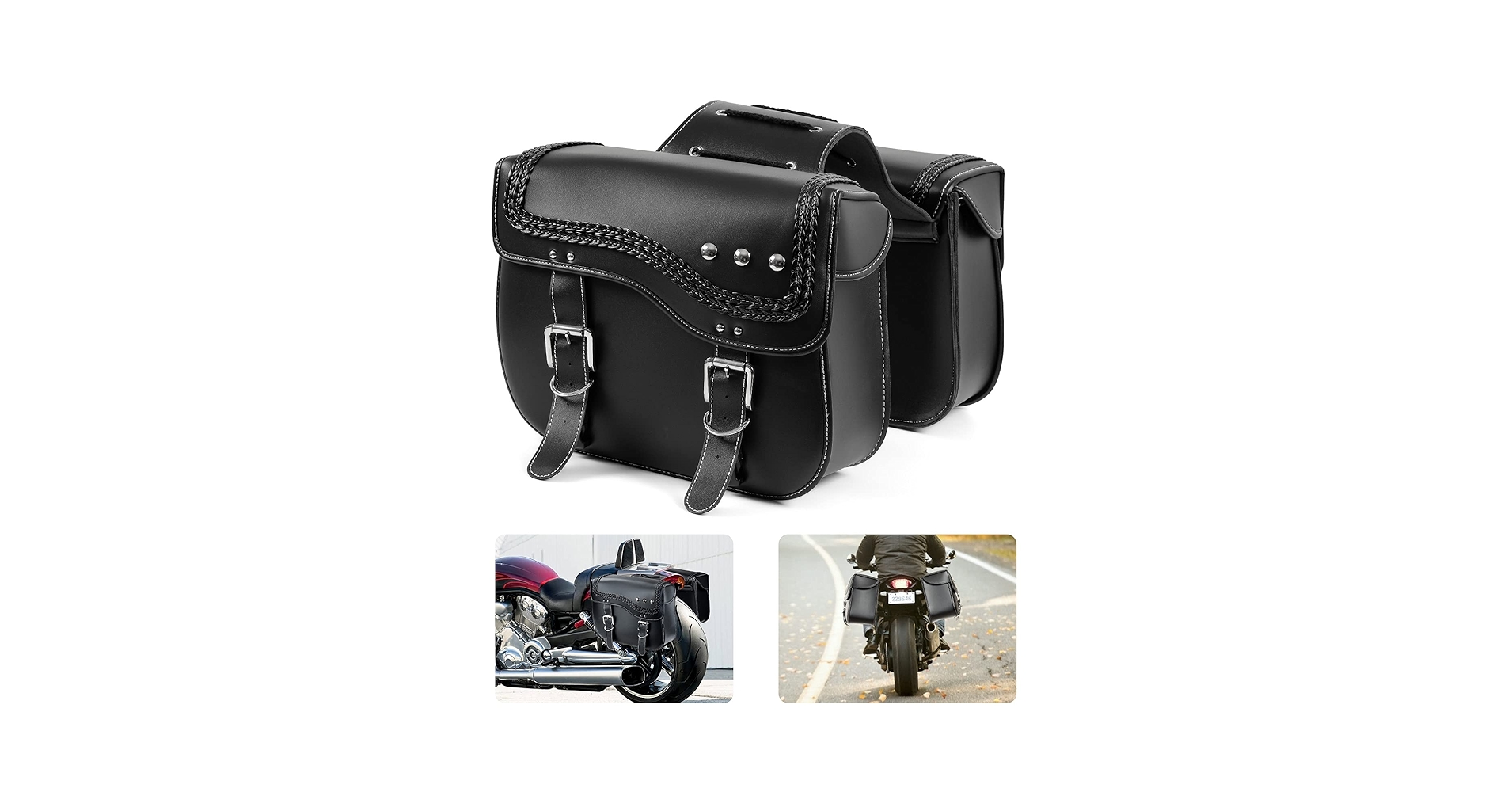 アクセサリー (sappy328i) Buell motorcycle bags Motorcycle Saddlebags made of Textile and Leather | Buy
